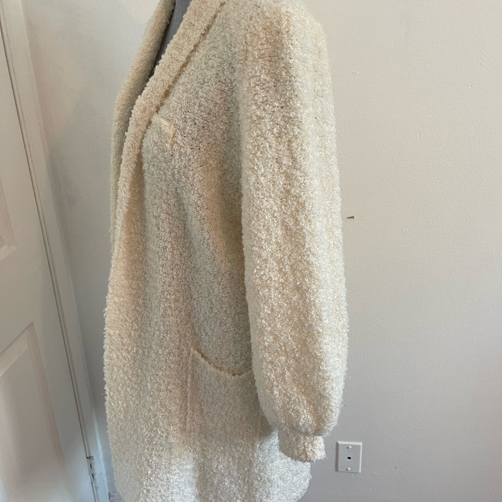 Vintage Adele  Joyce Cream Shaggy Cardigan - Picture 4 of 13